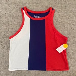 Red,white, and blue top